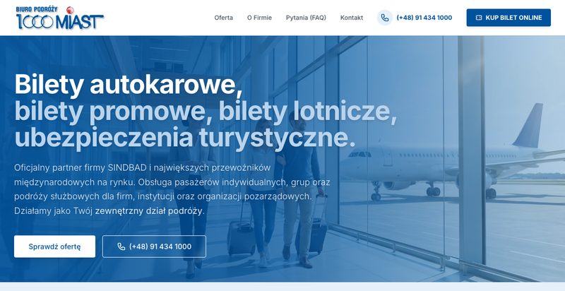 Realizacja qsites: strona 1000miast.pl