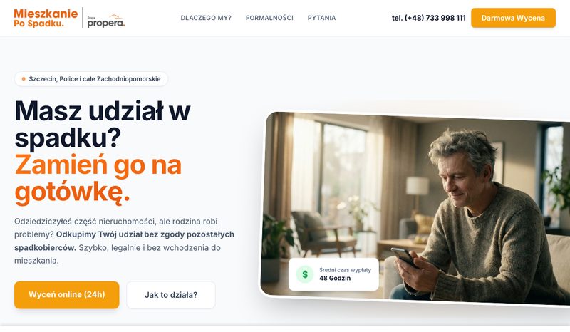 Realizacja qsites: strona mieszkanie.po.spadku.pl